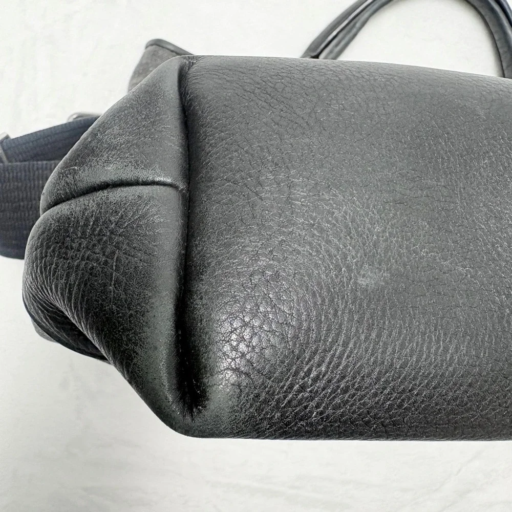 Timbuk2 Distilled Waxed Canvas & Leather Messenger Crossbody Grunge Minimalist
